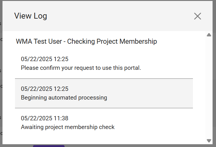 Error log access